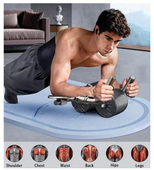 SKTITAN 2024 NEW Multi-functional Abdominal Wheel Automatic Rebound Roll Abdominal Training Abdominal Muscle