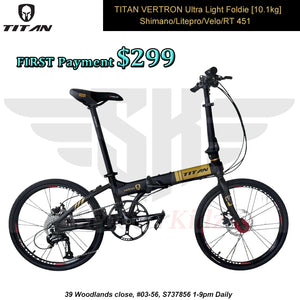 SK TITAN VERTRON WITH 9 Speed Shimano /Litepro Hollowtech / Hydraulic Brake