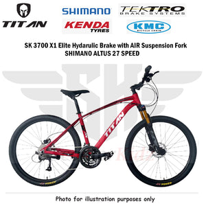 SK TITAN 3700 X1 Elite 27 SPEED with Hydraulic Brake and Air Suspension Fork [2021 April Model]